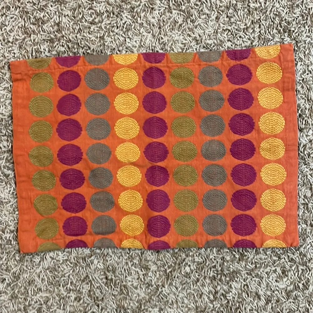 Crate & Barrel Avanti Placemat - Orange - Set of 2